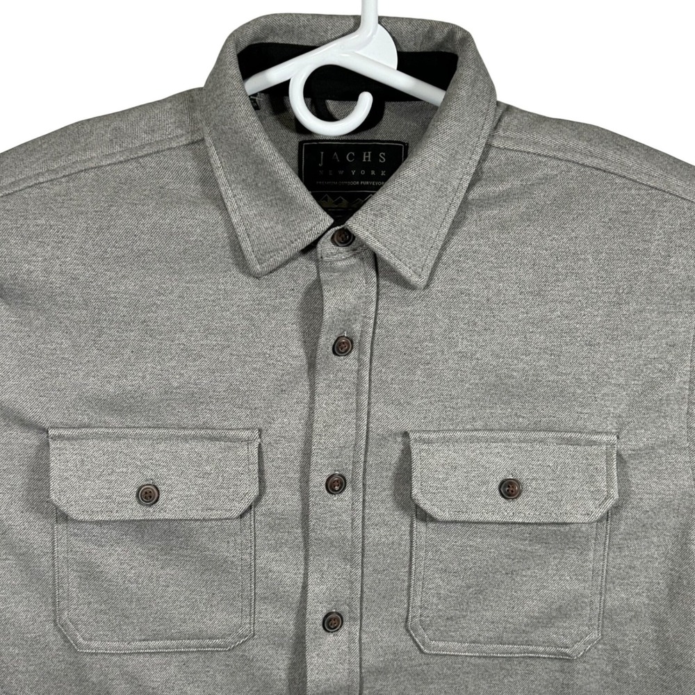 Jachs New York Mens XL‎ Grey Overshirt Button Up Shirt Jacket Brand New